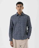 Navy Micro Print Shirt