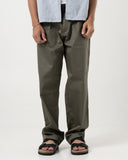 Double Pleated Trousers (Olive)