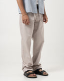 Double Pleated Trousers (Light Grey)
