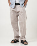 Double Pleated Trousers (Light Grey)