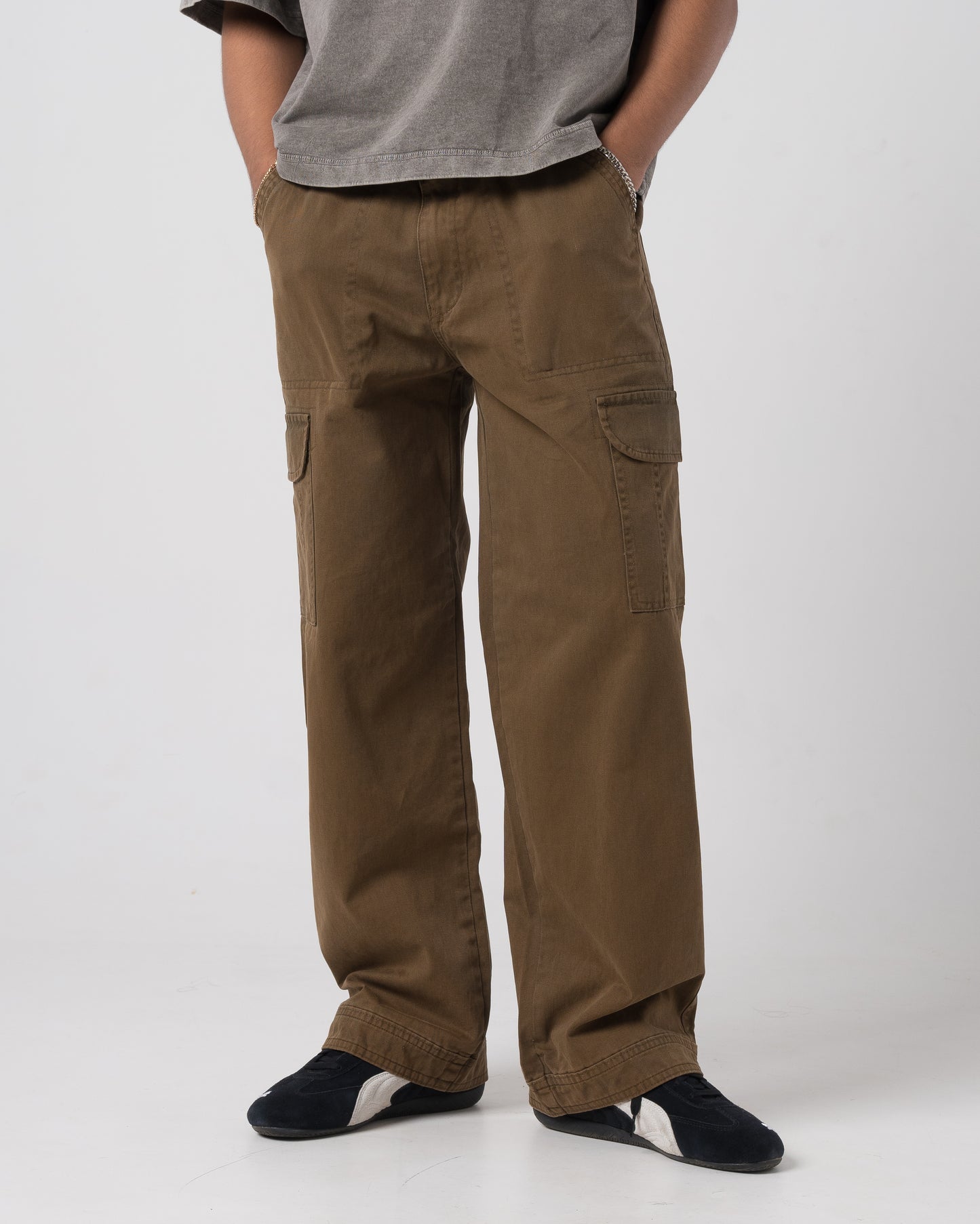 Everyday Cargo Pants (Washed Olive)