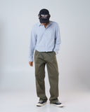 Double Pleated Trousers (Olive)