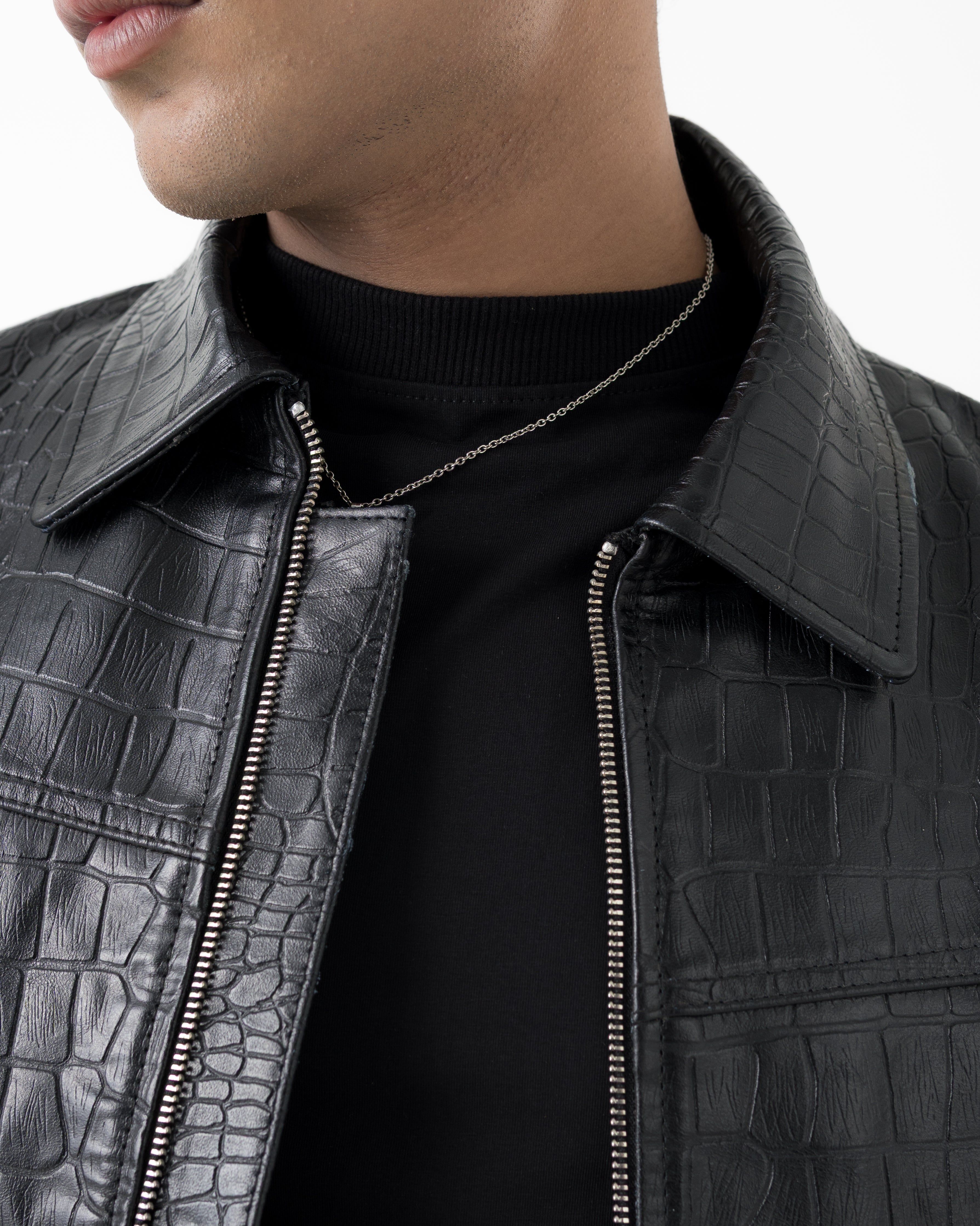 Croc Jacket (Black) – untld.in