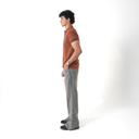 Flared Denim (Iron Blue)